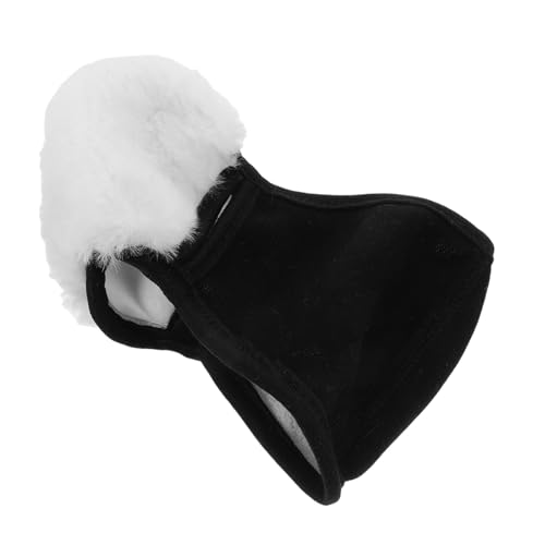 Anneome Unisex Winter Ski Mask Black Fluffy Face Mask Windproof Balaclava for Cold Weather Activities