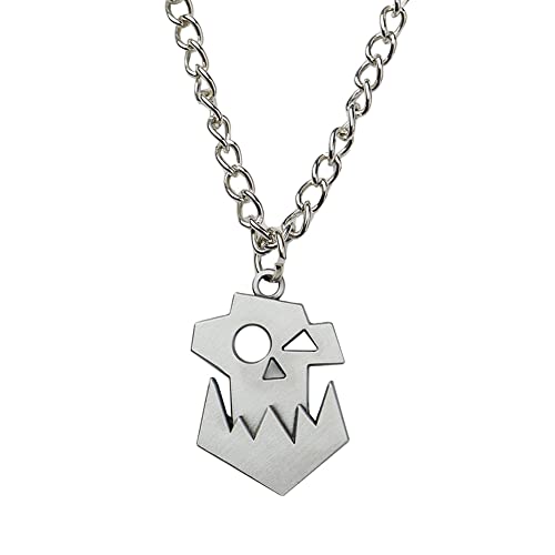Starforged Men‘s Faction Icon Orks Necklace Pendant 40K Warhammer Game Peripheral