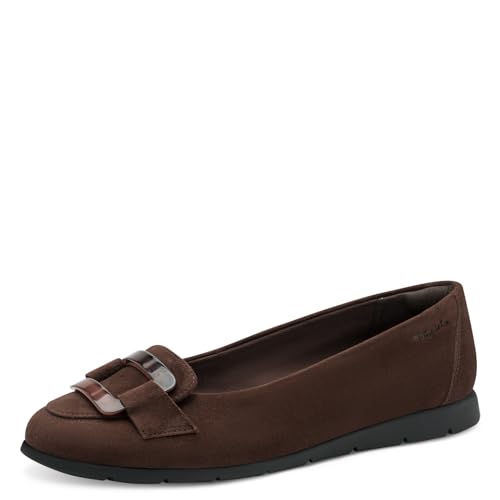 Tamaris Ballerines pour Femme 1-22170-45 Moka 37 EU, Moka, 37 EU