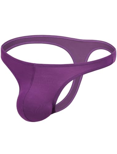 Men's Thong G-String Underwear Soft Stretch Brief Bulge Pouch Underwear — view 2
