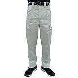 [TEAGLES] 綿混カーゴパンツ 30960 作業着 作業服 オールシーズン用 年間 股上深め ワンタック 作業ズボン 作業パンツ トーマセンイ (100, モスグリーン)