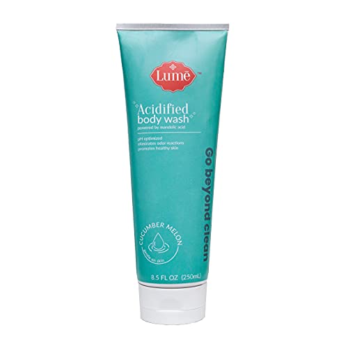 Lume Acidified Body Wash - Removes Odor 3.5X Better Than Soap, Controls Odor For 24 Hours, 8.5 ounces (Cucumber Melon)