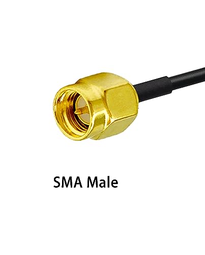 Vecys Fakra Z Cable Fakra Z Male to SMA Male RF Coax Cable 12in/30cm SMA male cable RG174 for Car Stereo GPS Navigation - Image 3