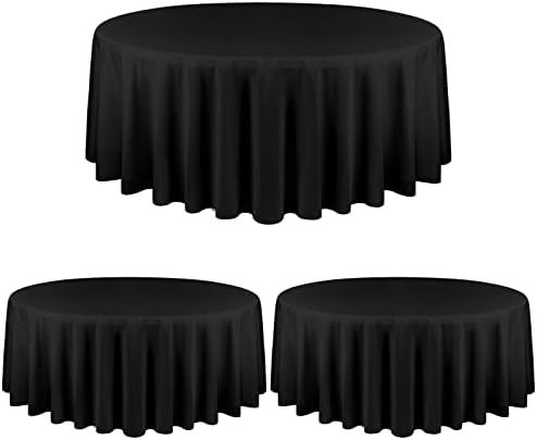 Lumaycens 3 Pack Polyester Tablecloth for 6 Foot Rectangle Tables,60 x102 inch White Polyester Table clothes Table Covers, Washable White Table Cloth for Wedding,Party,Banquet,Restaurant,Buffet Table