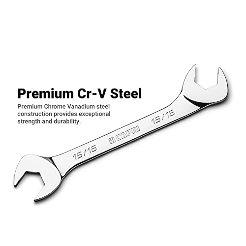 Image of Capri Tools 7 /8 in. Angle Open End Wrench, 30 and 60 angles, SAE