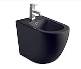 Aquore | Bidé a suelo BTW Génova | Compacto Negro Mate | Referencia 387042