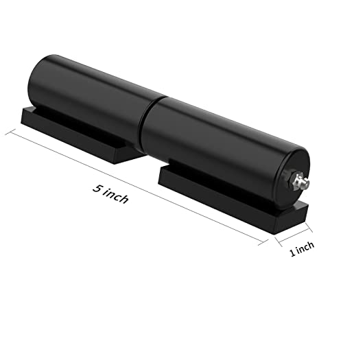 Heavy Duty Gate Hinges 5 Inches - Weld On Door Hinge Barrel Style 900 Lbs Capacity For Swing Door Trailer Ramp Gate -2 Pack, Black #TOP1