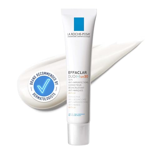 La Roche-Posay Effaclar Duo+M SPF30 Anti-Blemish Moisturiser Dual Action Mattifying Face Cream for Oily and Blemish-Prone Skin Reduces Appearance of Spots and Marks 40ml