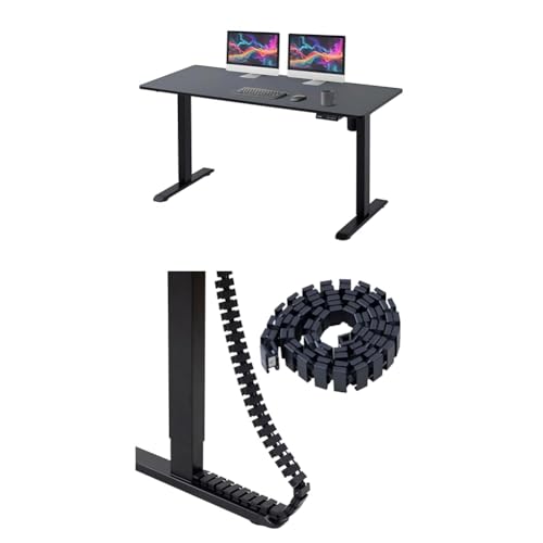 zfadgru d~fXN X^fBOfXN ꖇ 140×60cm USB|[g [@\ Փˌm ω׏d60kg ݑ[N/ItBX/e[N ubN/}bgubN 71-116cm  gi AED-1460 (14