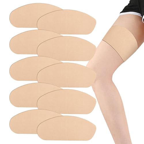 Bkljkf Parches anti chafing – 10 almohadillas antirozaduras para muslos – para mujer, tiras de protección de la piel para ciclismo, yoga, senderismo, trekking