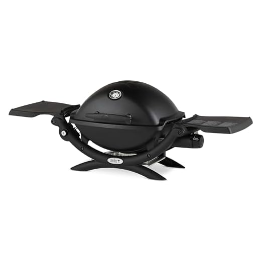 Weber Q1200 Liquid Propane Portable Gas Grill for Travel and Camping, 1 Burner, Black