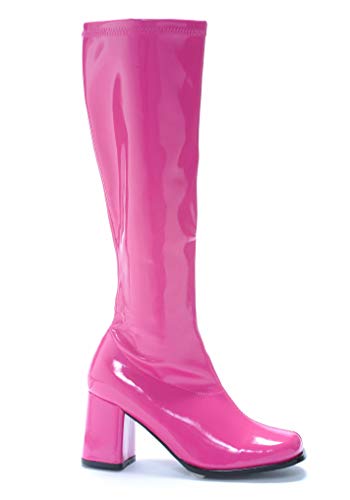fuchsia over the knee boots