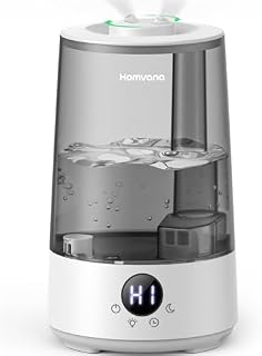 Homvana nawilżacz powietrza do sypialni, 3 l Cool Mist, dyfuzor zapachowy, do pokoju dziecięcego, czas pracy 32 h, cicha praca, dyfuzor samochodowy, nawilżacz powietrza z lampką nocną