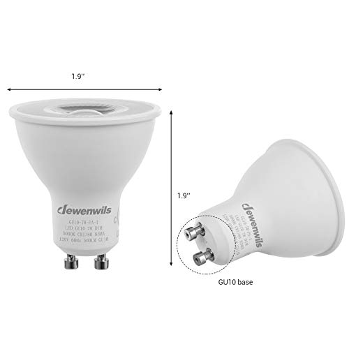 Dewenwils Gu10 Led Bulb, Dimmable, 500Lm 5000K Daylight Track Lighting 7W(50W Equivalent) Bulbs For Kitchen, Living Room, Bathroom, Bedroom, Ul Listed, 10 Pack #TOP6