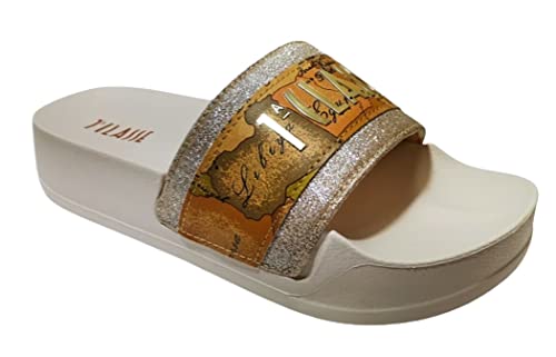 Sandales femme Alviero Martini pour pieds sensibles en bronze N 1558