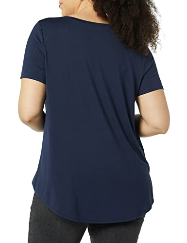 Amazon Essentials AE18113162-LMGR-LARGE Women'S Short-Sleeve Scoopneck Tunic thumb #2