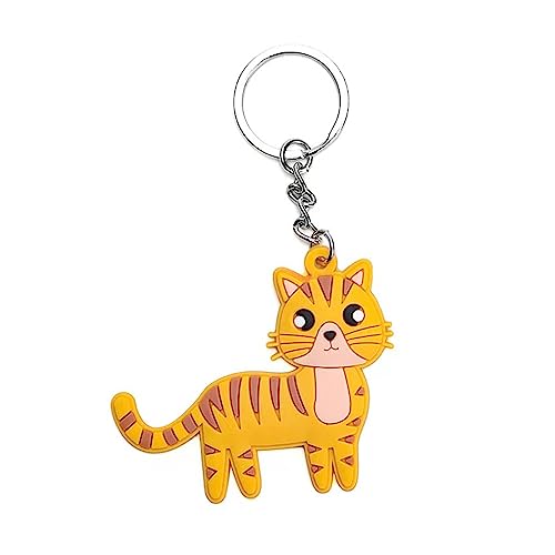 POYAMUSE Lovely Cats Keyring - Cartoon Cat Key chain for