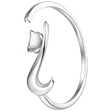 Bague ajustable pour femme : design ajustable, finitions soignées, plus élégante à porter, convient aux femmes et aux jeunes filles. bijou pour femme avec motif chat