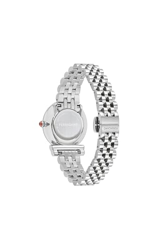 Ferragamo Gancini Collection Luxury Womens Watch Timepieces with a Silver Bracelet Featuring a Stainless Steel Case and a Grey Dial3