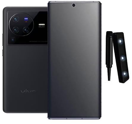 Image of Edge to Edge Tempered Glass for Vivo X80 / Vivo X80 Pro 5G and Vivo X80 Pro Plus 5G | UV Light Temper Glass Screen Protector | UV Light Kit Guard with Easy Installation Kit-MATTE UV