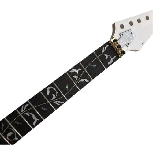 DIY Guitar Necks Electric Guitar Maple Neck 24 Fret Rosewood Fretboard Vine Inlay Locking Nut DIY Parts