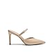 DREAM PAIRS Womens Closed Toe High Heels Mules Ankle Strap Stiletto Pointed Pumps Shoes Wedding Work Office Sexy Fashion Heeled Sandals,Size 8.5,Nude,SDPU26017W