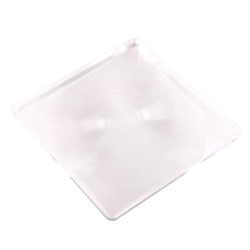Lupas educativas para Pasatiempos, Lupa para Tarjetas, 10 Veces, portátil, Lectura Antigua para niños, Tipo Tarjeta de Visita HD, Lupa Cuadrada charitable