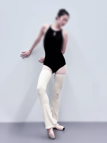 Image of Ballet Flared Leg Warmers 1 Pair 29.5 Inches Over The Knee Elastic At Top For Women