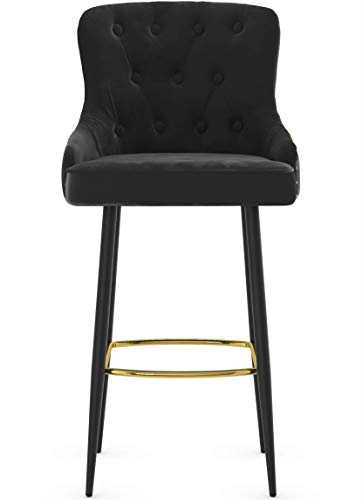 Arundel - Taburete de bar (66 cm), color negro