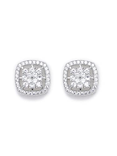 Image of Karatcart Women Green American Diamond Stud Earrings