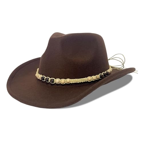 Image of Cowboy Hat Bands for Men Women, Leather Hatbands Belt for Cowboy /Western /Fedora /Cowgirl Hats
