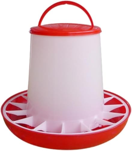 Xiraivke 自動給餌器 自動給水器 家禽飼料バケツ 鶏の 餌入れ 餌やり ひよこ 餌台 ニワトリ用水飲み器 鶏用水飲み器 フィーダー ポータブル アヒルガチョウ給水器 取り外し可能 お手入れ簡単 時間と労力を節約養鶏場 養鶏設備用品