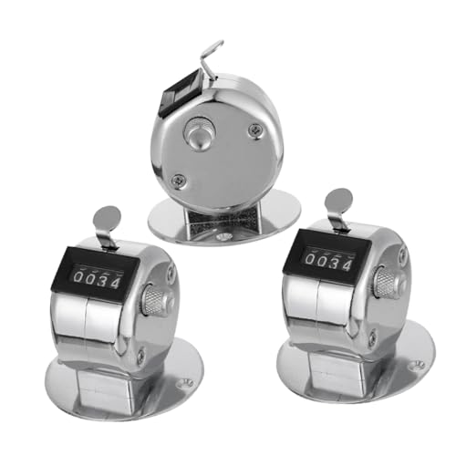 BESPORTBLE Mechanical Counter Clicker 3pcs Digital Tally Clicker for Warehouse Event Golf Sports Counting Tool