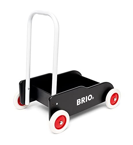 BRIO 31351 Lauflernwagen Schwarz - Klassiker für Kinder ab 9 Monaten - Verstellbarer Handgriff zum Anpassen an die Größe… - Afbeelding 3