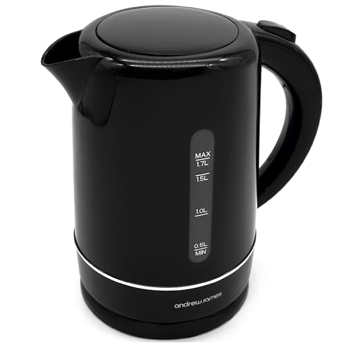 Andrew James Quick Boil Kettle - Electric Kettle with Filter, Stylish Black Kettle with Rapid Boiling, Quiet Kettle Ideal for Home, Office, Uni, Camping, Travel, and Caravans (Black) Andrew James Quick Boil Kettle - Electric Kettle with Filter, Stylish Black Kettle with Rapid Boiling, Quiet Kettle Ideal for Home, Office, Uni, Camping, Travel, and Caravans (Black)