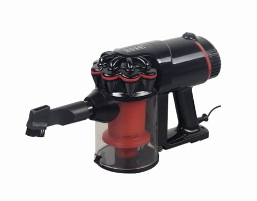 ROYALTY LINE, 2-in-1-1200-W-Staubsauger mit schwarzem Kabel RLHVC6007851-BLK, 0,8 l Fassungsvermögen, 70 cm Aluminiumrohr, hocheffiziente Bürste und Düse, 5 m Kabel