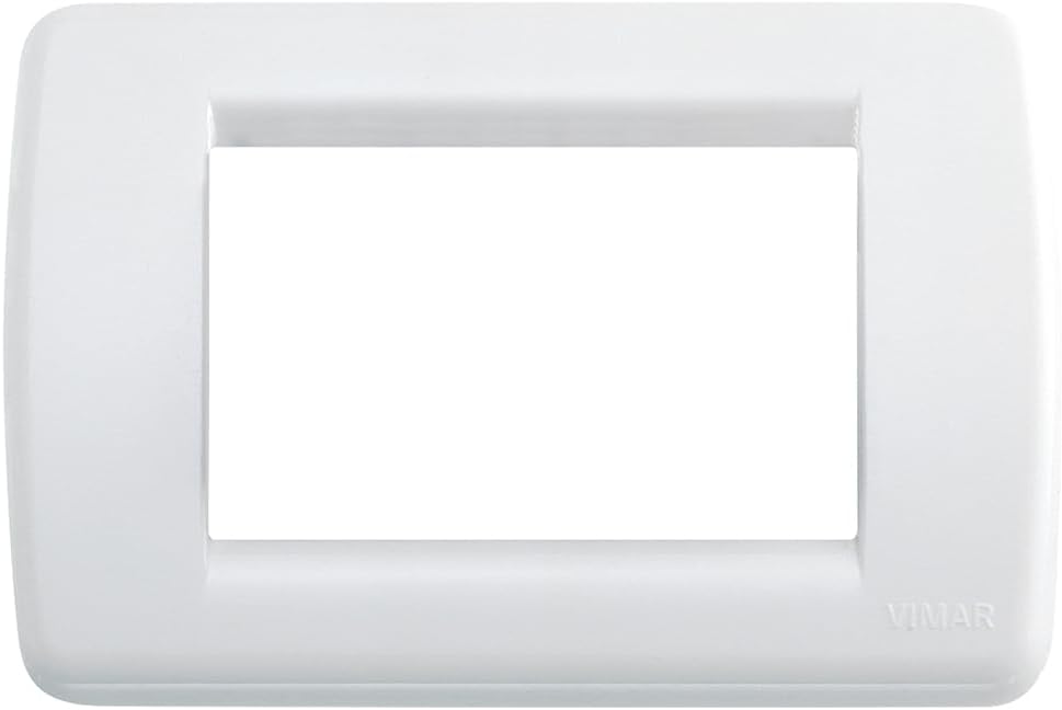 VIMAR IDEA Series Plaque – Rondo 3 Module Plastic White Glossy