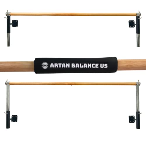 Artan Balance Ballet Barre Wall Mounted For Home Or Studio Dance Training, Yoga, Stretching, And Pilates, Adjustable Bar Height, For Kids And Adults, Beginner Friendly, 5 Ft Long #TOP3