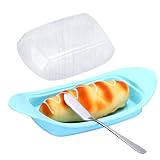 Mantequillera Con Tapa, Forma De Con Cortador, Contenedor De Mantequilla Para Refrigerador, Regalo para Casa Cumpleaños Día de la Madre Desayuno Familiar