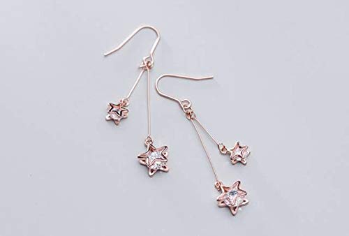 Boucles d'oreilles S925 YSJNGF en argent fin et diamant rose de haute qualité