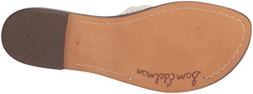 Sam Edelman Women's Griffin Flat Sandal, Bright White, 8 | Image 3