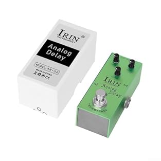 【Portable and Compact】The IRIN Portable Full Overdrive Distoration Delay Compressor Vintage Effect Pedal features an all-metal shell with a frosted texture. It is small and portable, making it easy to carry and use in various settings. The compact de...
