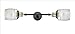 Innovations 208L-BAB-G302 2 Vertical Bath Vanity Light, Black Antique Brass