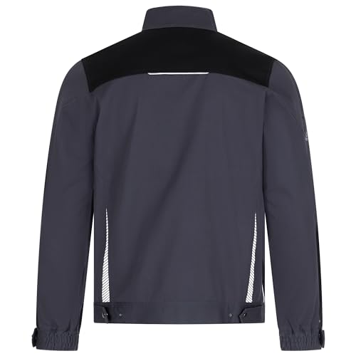 BWOLF Daytona Arbeitsjacke Herren Stretch Arbeitsjacken Herren Arbeitskleidung Männer mit Spandex und vielen Taschen (DE/NL/SE/PL, Alphanumerisch, XL, Regular, Regular, Grau/Schwarz)