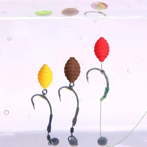 Set de 30 cebos flotantes multicolor para pesca miniatura 5