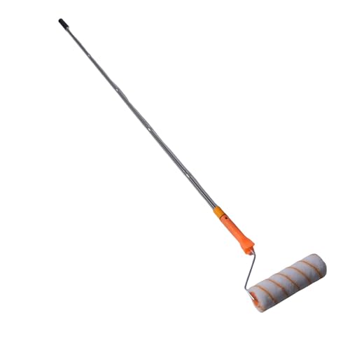 Yechiry Kit Rullo per Verniciatura, Rullo per Soffitti con Asta Estensibile in Acciaio Inossidabile da 1,2 M, Articoli per La Ristrutturazione Della Casa, per Armadi, Pareti