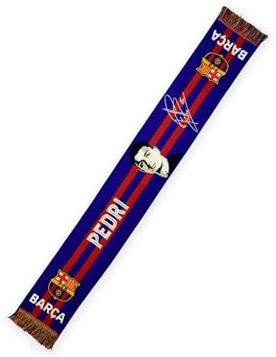 FC Barcelona Bufanda Oficial PEDRI – Producto Licenciado con Firma y Escudo – 140 x 20 cm | Ya disponible en tu tienda friki favorita! En mundofriki.es!
