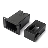 Compartimento de caja de batería de 9 V para guitarra acústica y pastilla de bajo, caja de repuesto de plástico sin cableado interno, múltiples Si(B)
