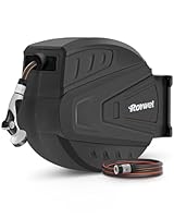 Roywel schlauchtrommel mit Gartenschlauch 20M,Wasser Schlauchtrommel zur Wandmontage,automatische Aufrollung, 180° schwenkbar