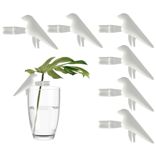 UIYIHIF 6 Soportes para Corte de Plantas con Forma de Pájaro, Estación de Propagación de Plantas, Soporte para Brotes de Tallos, Herramienta de Soporte para Plantas de Jardín de Interior